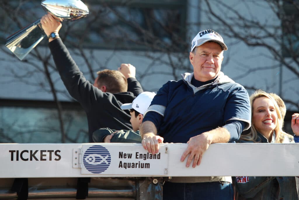 Bill Belichick’s girlfriend claps back at critics after viral interview moment | “It’s a topic neither one of them is comfortable commenting on.” Celebrity bill belichick wins super bowl 53