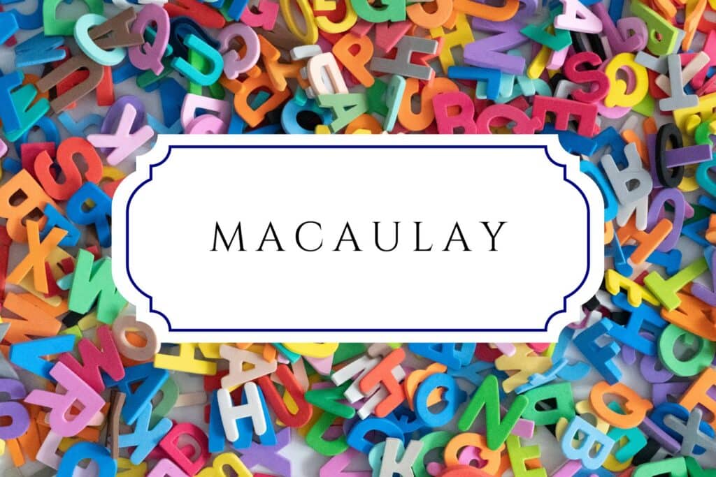 boy names that start with m macaulay