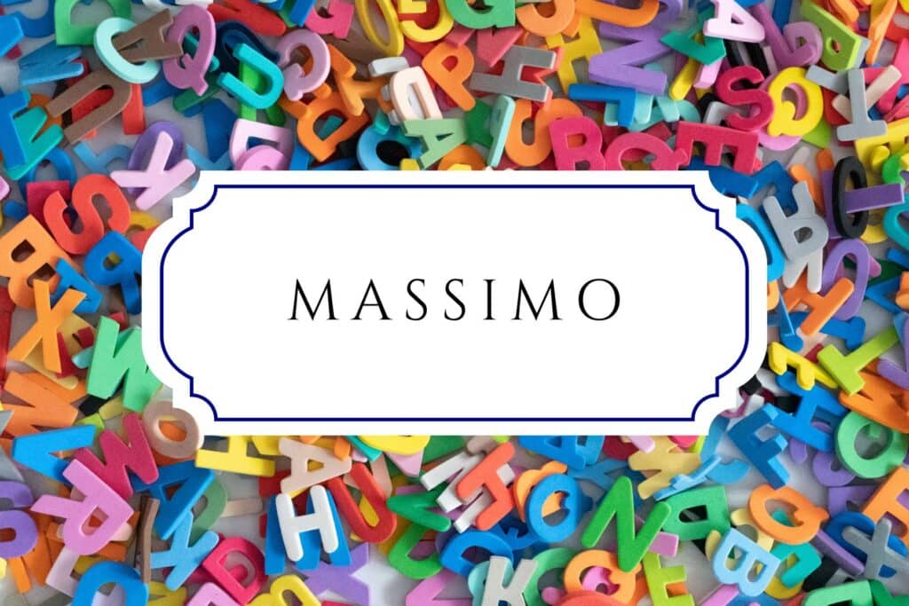 boy names that start with m massimo