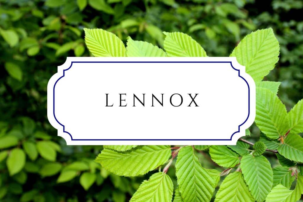 tree names lennox