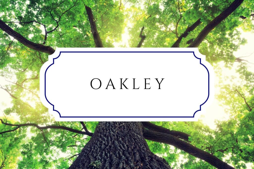 tree names oakley