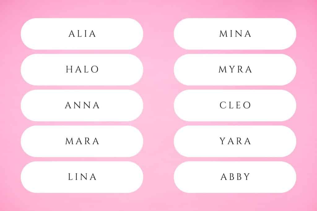 4 letter girl names
