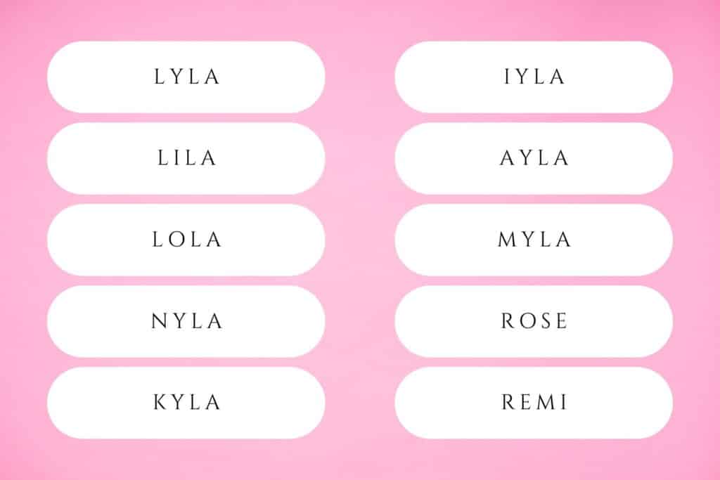 4 letter girl names