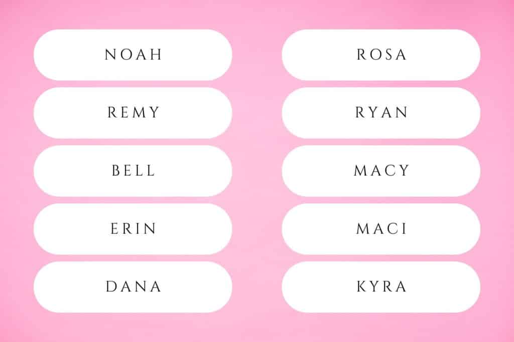4 letter girl names