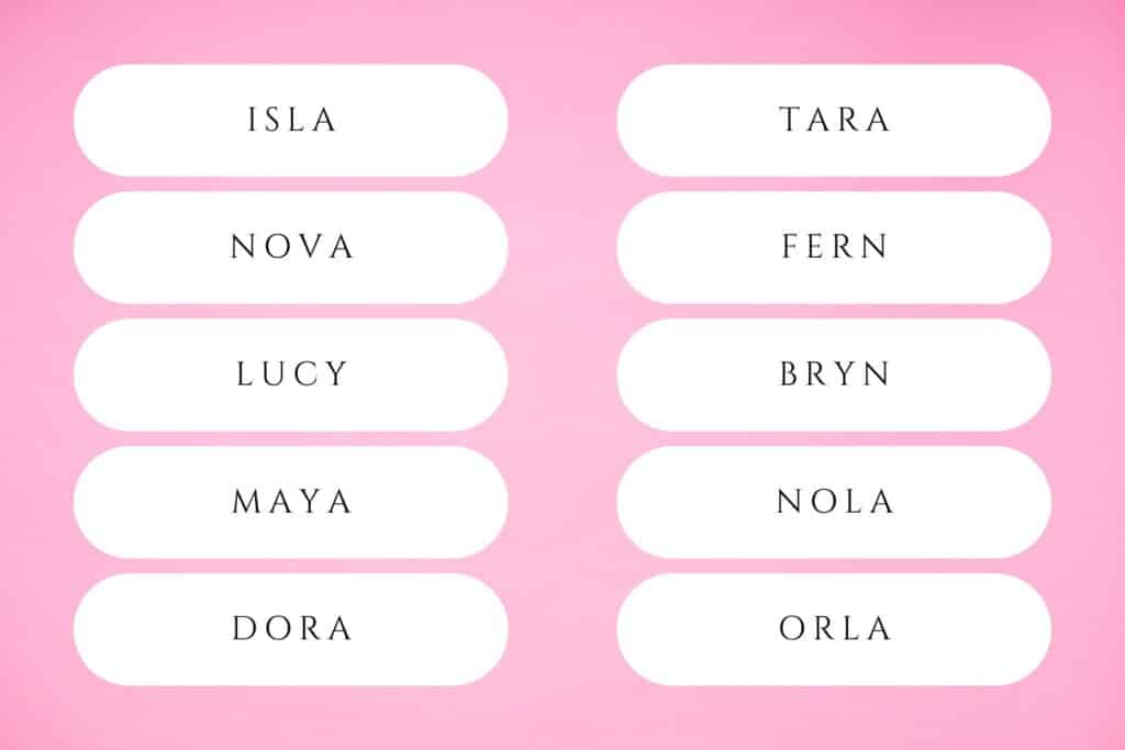 4 letter girl names
