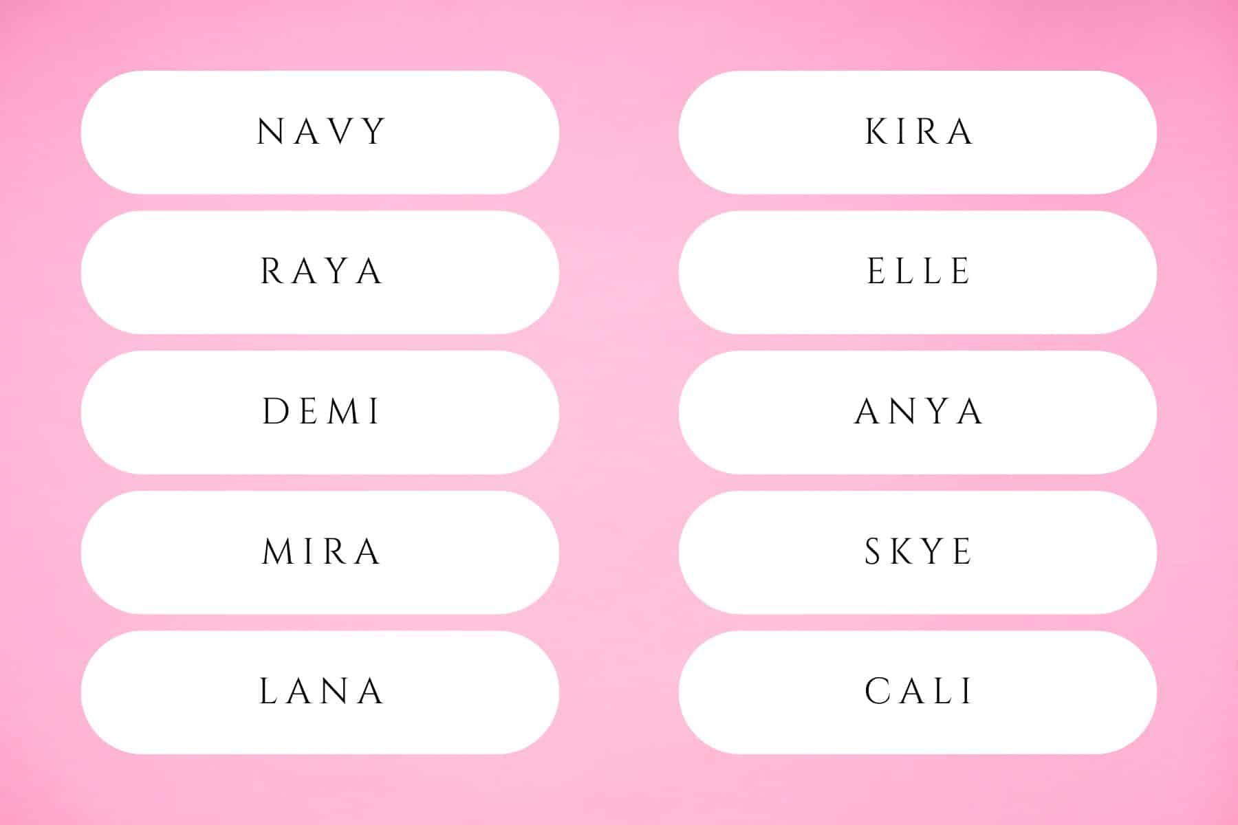 100+ Short But Sweet 4 Letter Girl Names