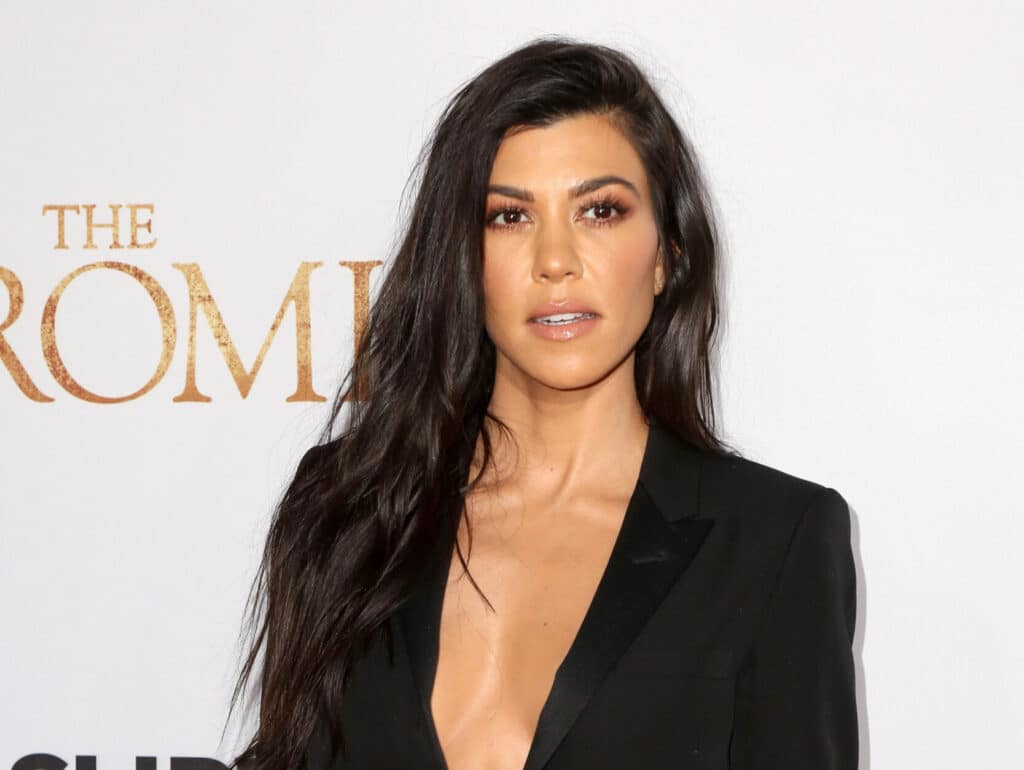 kourtney kardashian at premiere of the promise