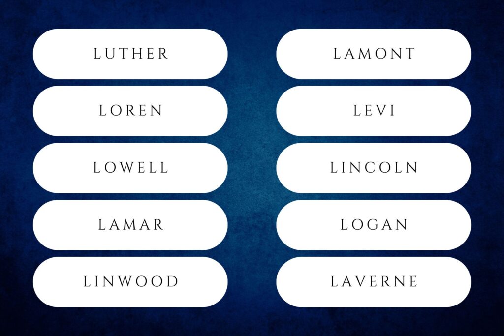 l boy names that start with l