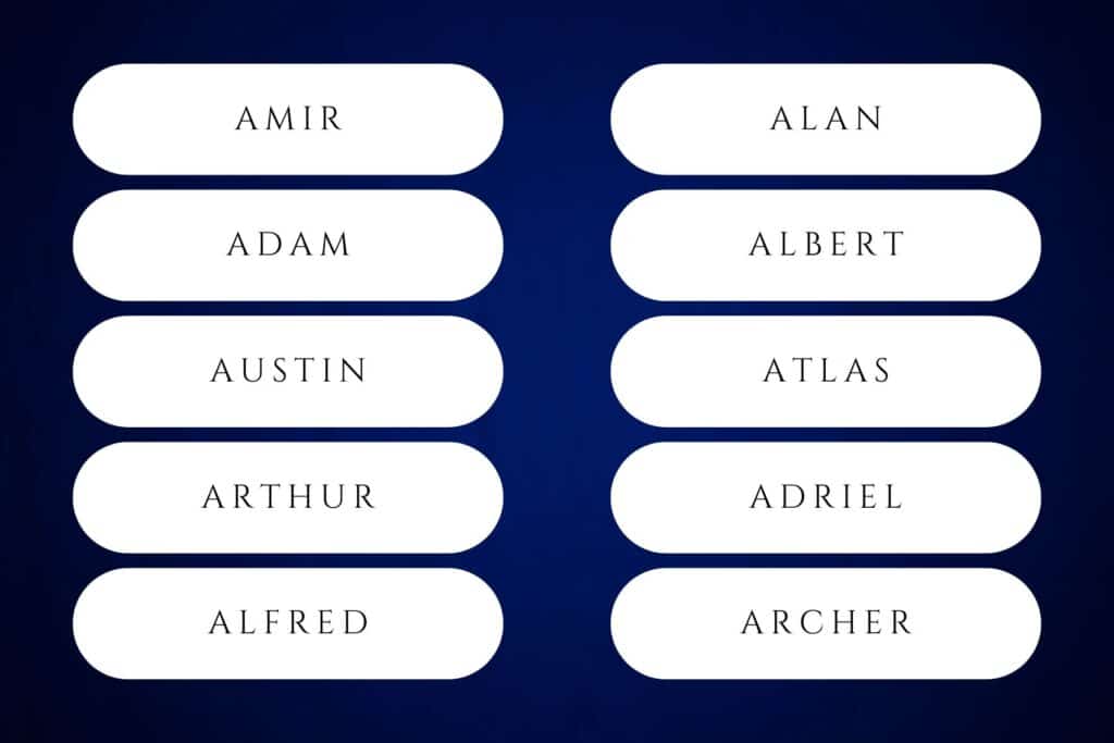 60+ Authentic Baby Boy Names Starting With A | The letter “a” has been the second-most popular first initial for baby boys every year since 1993. Babies baby boy names that start with a