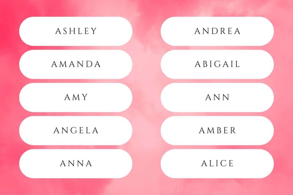 60+ Adorable Baby Girl Names Starting With A | The letter “a” has been the most popular first initial for baby girls every year since 1979. Babies baby girl names that start with a