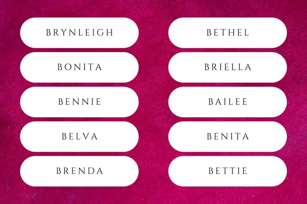 baby girl names that start with a