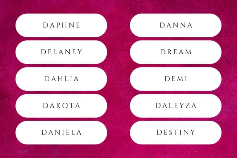 Pretty D Names 65+ Delightful Girl Names That Start With D