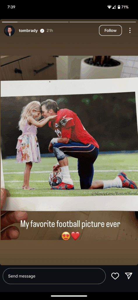 Tom Brady goes full dad mode as he shares his ‘favorite football picture ever’ | Tom Brady has countless photos of him in a uniform, but none compare to this adorable one. Parenting tom brady favorite football picture ever