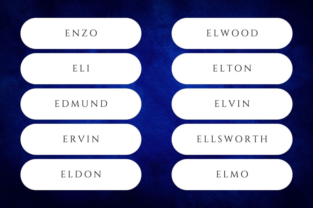 60+ Excellent Ideas for Baby Boy Names Beginning With E | Elijah, Ezra, Ethan and Elias were all top-25 boy names in the U.S. in 2024. Babies boy names that start with e