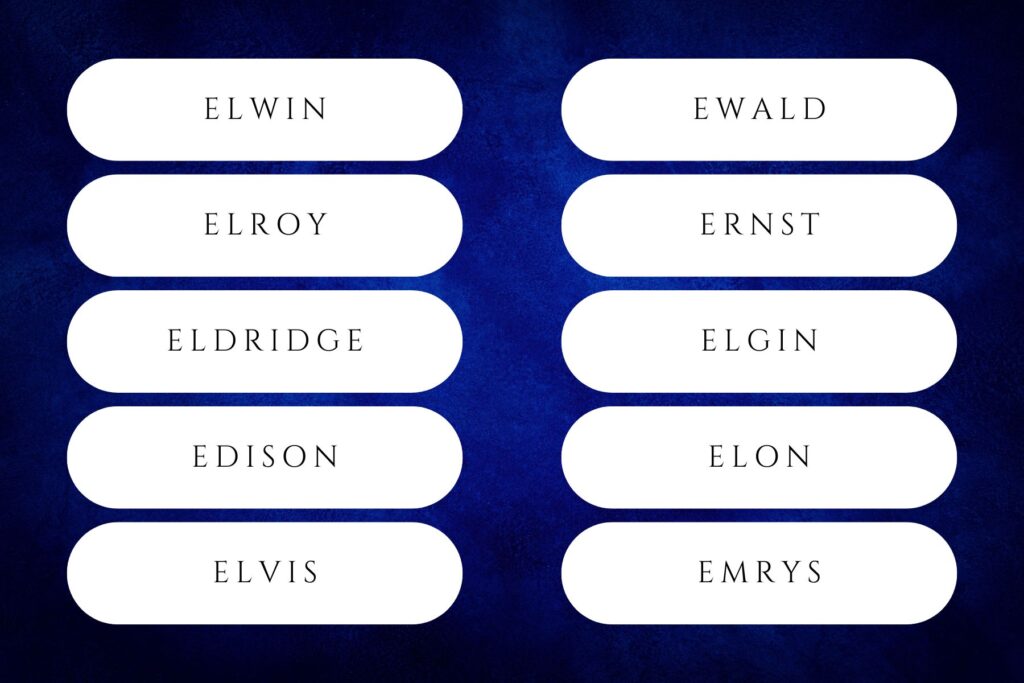 60+ Excellent Ideas for Baby Boy Names Beginning With E | Elijah, Ezra, Ethan and Elias were all top-25 boy names in the U.S. in 2024. Babies boy names that start with e