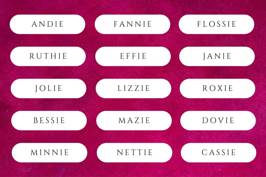 baby girl names ending in ie