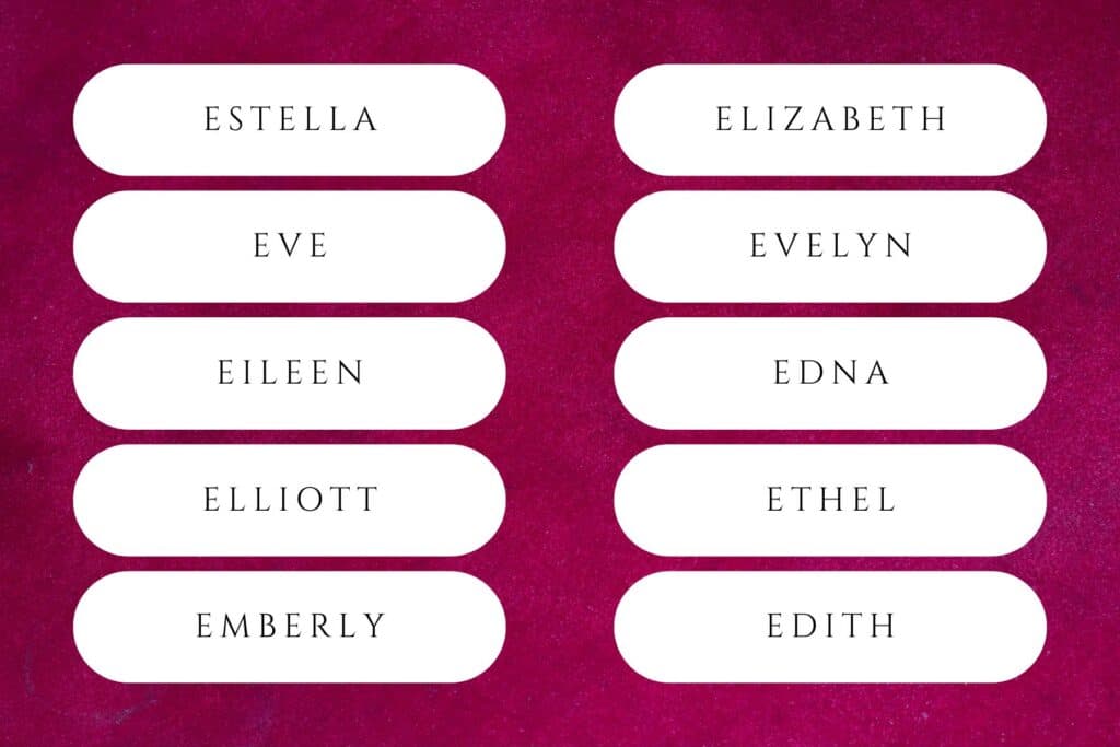 50+ Elegant Baby Girl Names Beginning With E | Names like Emma, Evelyn, Eleanor and Elizabeth have withstood the test of time. Babies girl names that start with e