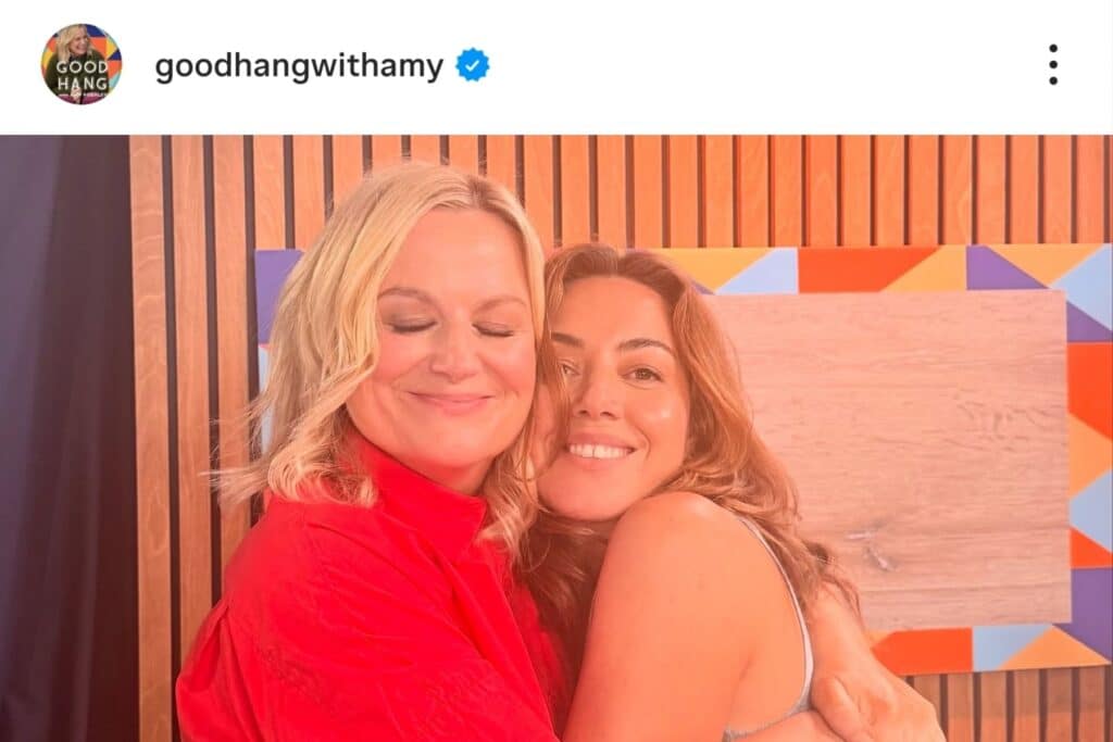 aubrey plaza and amy poehler on good hang podcast