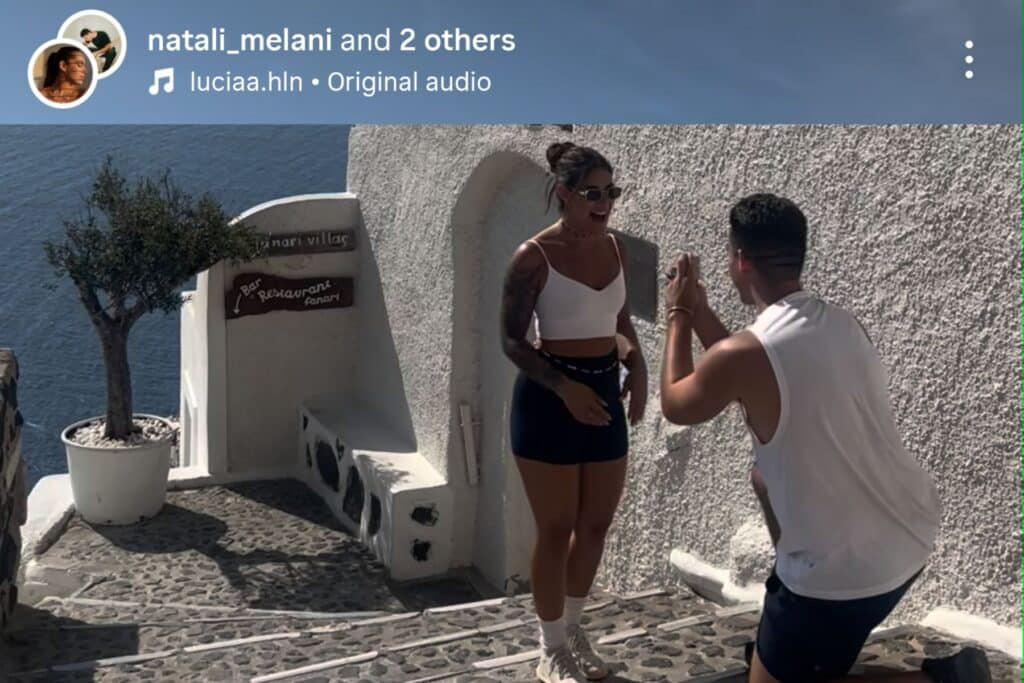 dream santorini proposal gone wrong