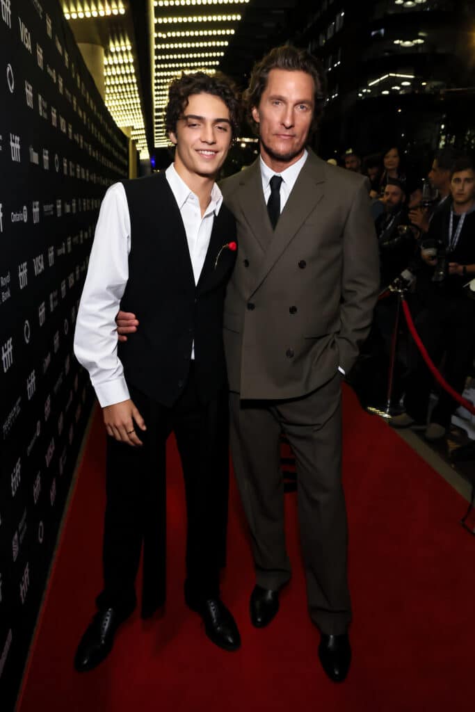 2233931568 Matthew McConaughey and son Levi open up about acting together in The Lost Bus