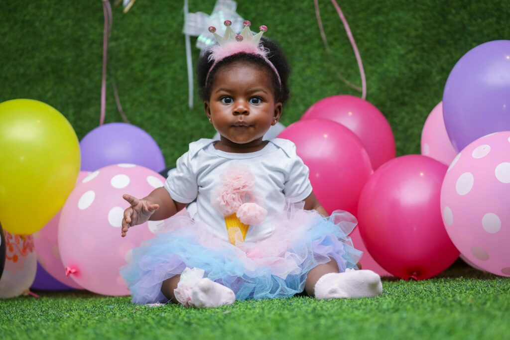 young girl dressed in princess outfit
