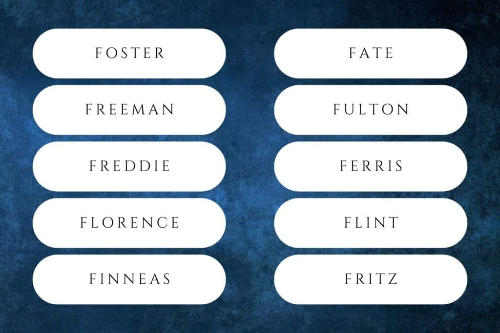 boy names that start with f