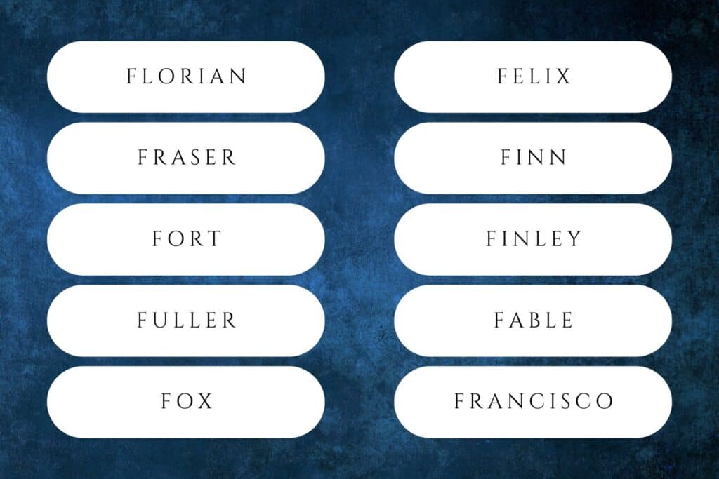 boy names that start with f