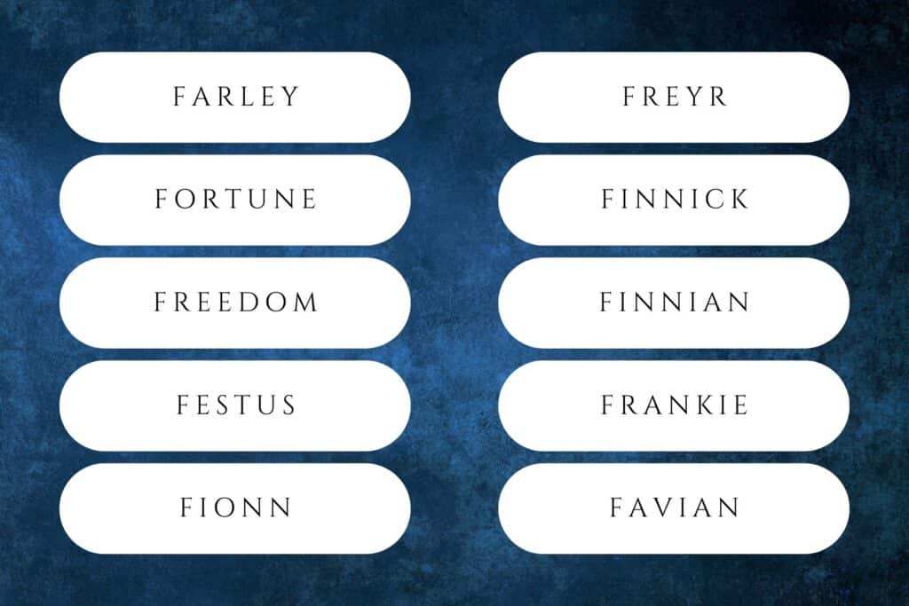 boy names that start with f