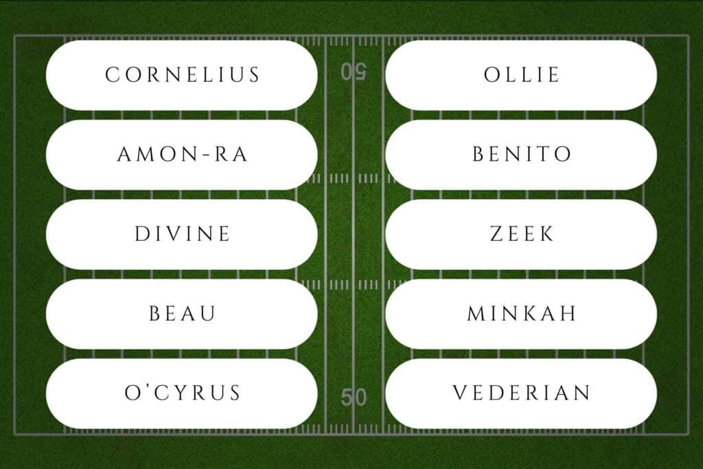 unique baby names inspired by nfl football players