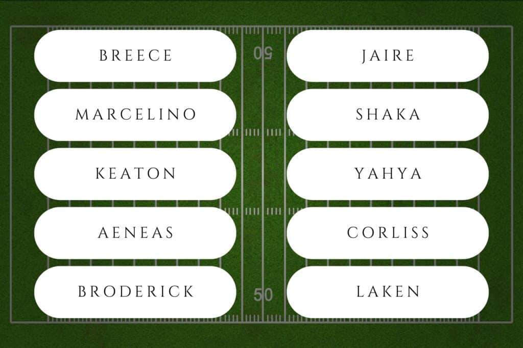 unique baby names inspired by nfl football players