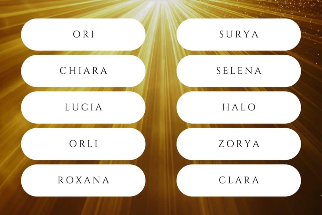 rainbow baby names for girls