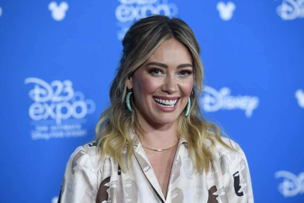 1169862706 hilary duff at disney showcase anaheim convention